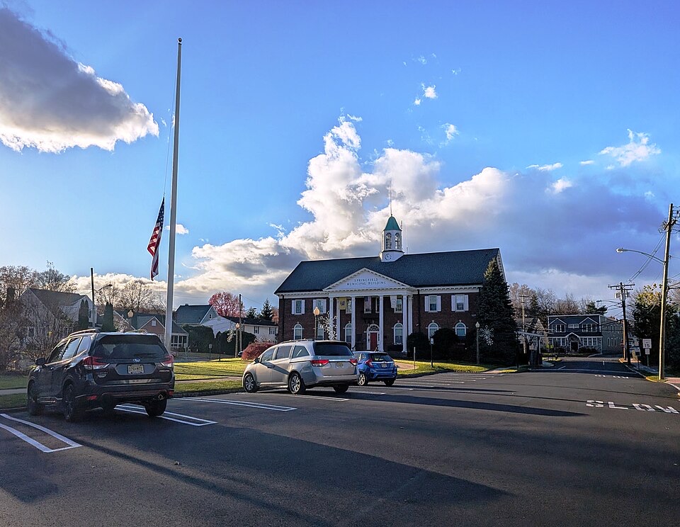 Springfield Township Municipal Building, Union County NJ — historic colonial architecture